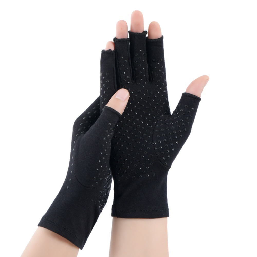 Fingerless Glove Knit - Guanti a compressione senza dita, anti-artrite,
