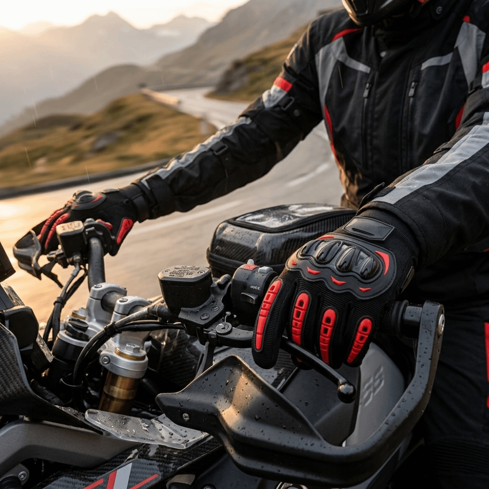 Motorcycle Glove Knuckle - Guanti da moto resistenti all'usura, compatibili